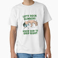 Rock Climbing Left Hander Rock Climbing Climber Mountain Bouldering Funny by Jutisi