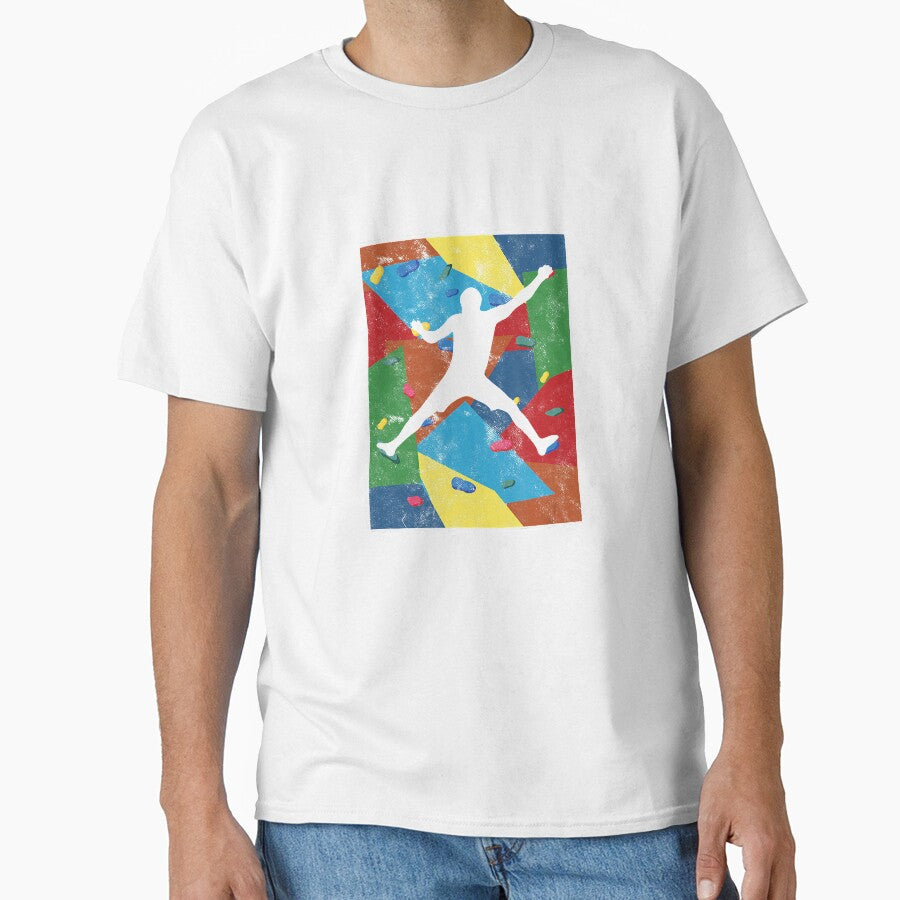 Retro Bouldering Mountaineer Mountain Climber Rock Climbing by Jutisi