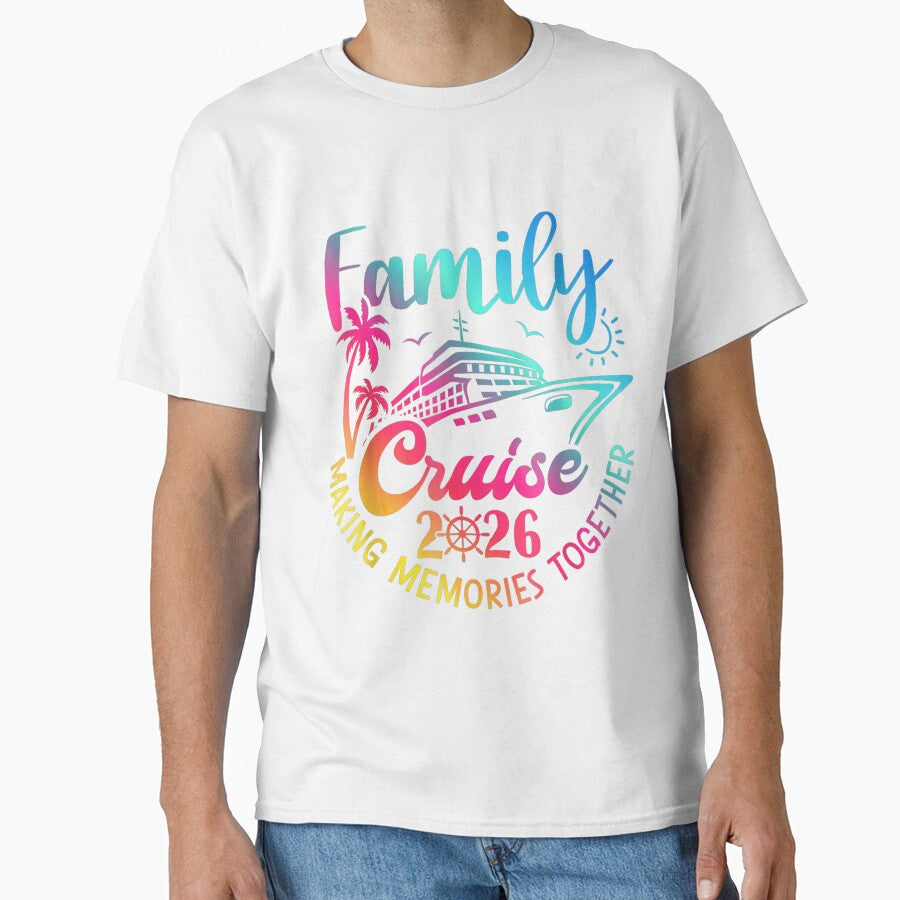 Family Cruise 2026 Shirt Colorful Tropical Vacation For Matching Outfits by esumedilema1