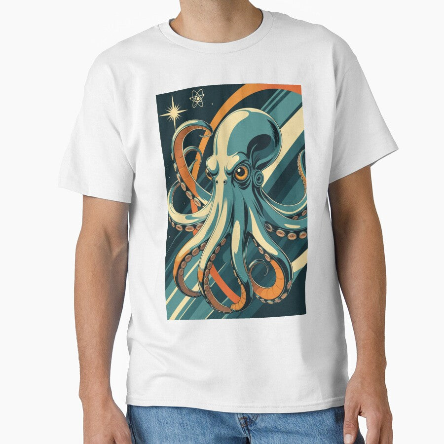 Atomic Oceans: Raygun Gothic Octopus by PrimeGens