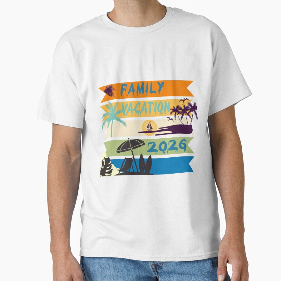 Summer Beach Vacation 2026 Family T-Shirt by LumeSpire