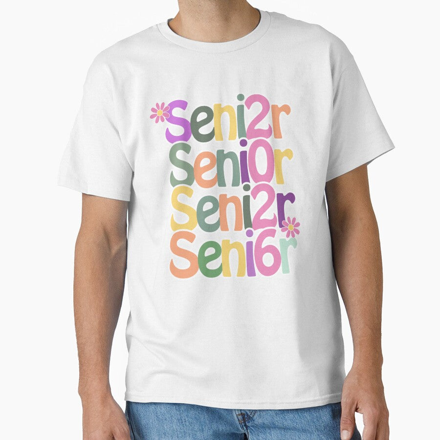 Retro Groovy Colorful Back to School Senior 2026 by Auchi_Verse