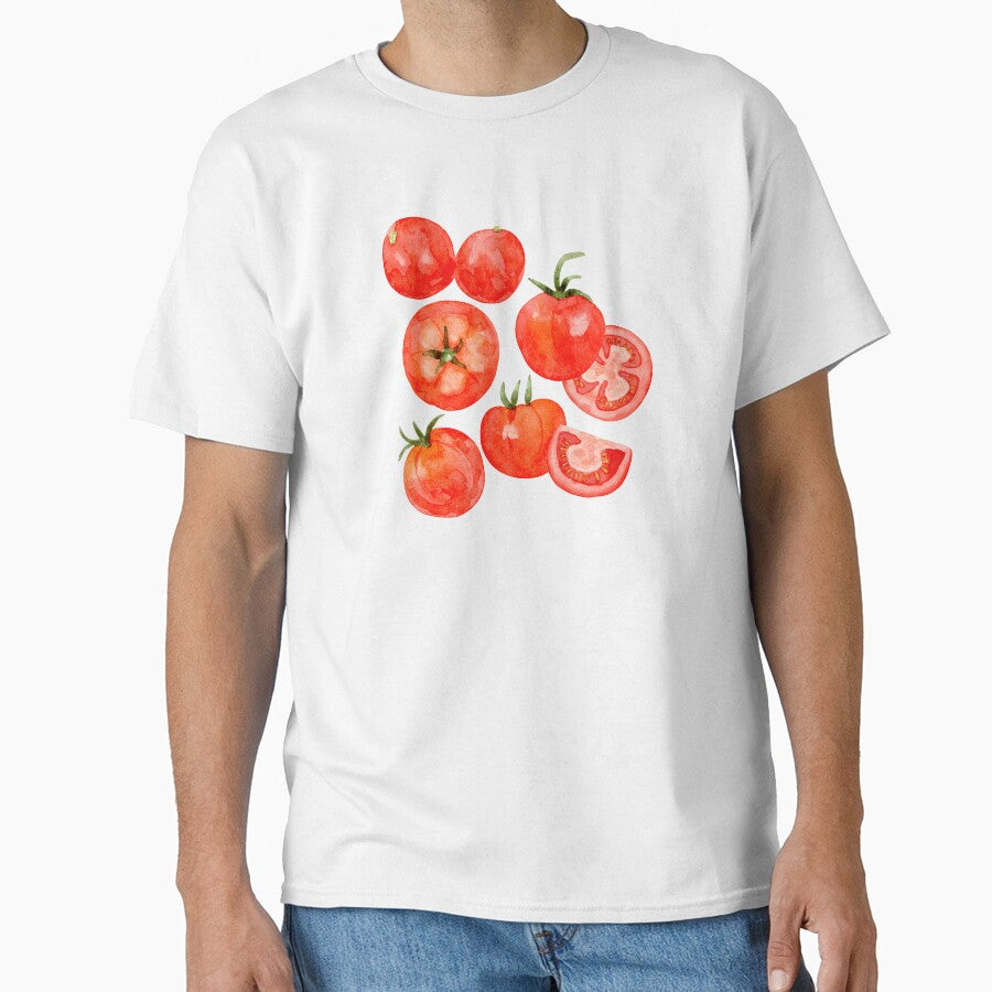 Ripe Tomatoes in Watercolor by andrebalest.art