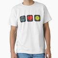 Peace Love & Joy Pickleball Flat Icon design Full Colour by Babadollcraft