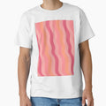 Groovy Vertical Waves – Retro Pink Peach and Coral Sunset Pattern by Aesthetic Crew