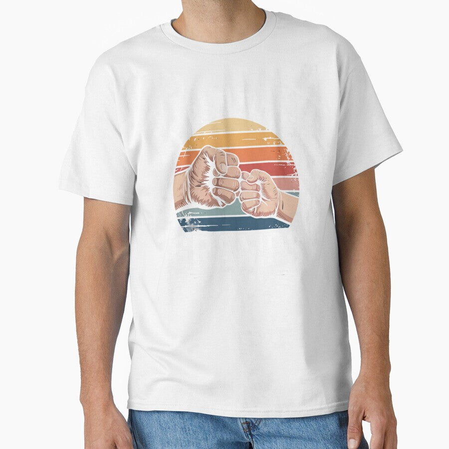 First Time Gramps Est 2026 Retro Fist Bump New Grandpa Design by Gogetgiggles
