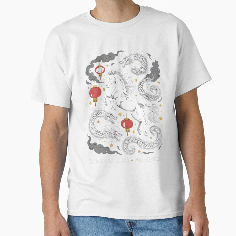 Year of the Horse Shadow Born Dragon Yin Yang Chinese New Year 2026 Lunar by CornishPixiPony