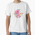 Cute Kawaii Pink Pterodactyl Dinosaur Drinking Boba Bubble Tea Sticker for Girls and Anime Lovers by bvdesignart