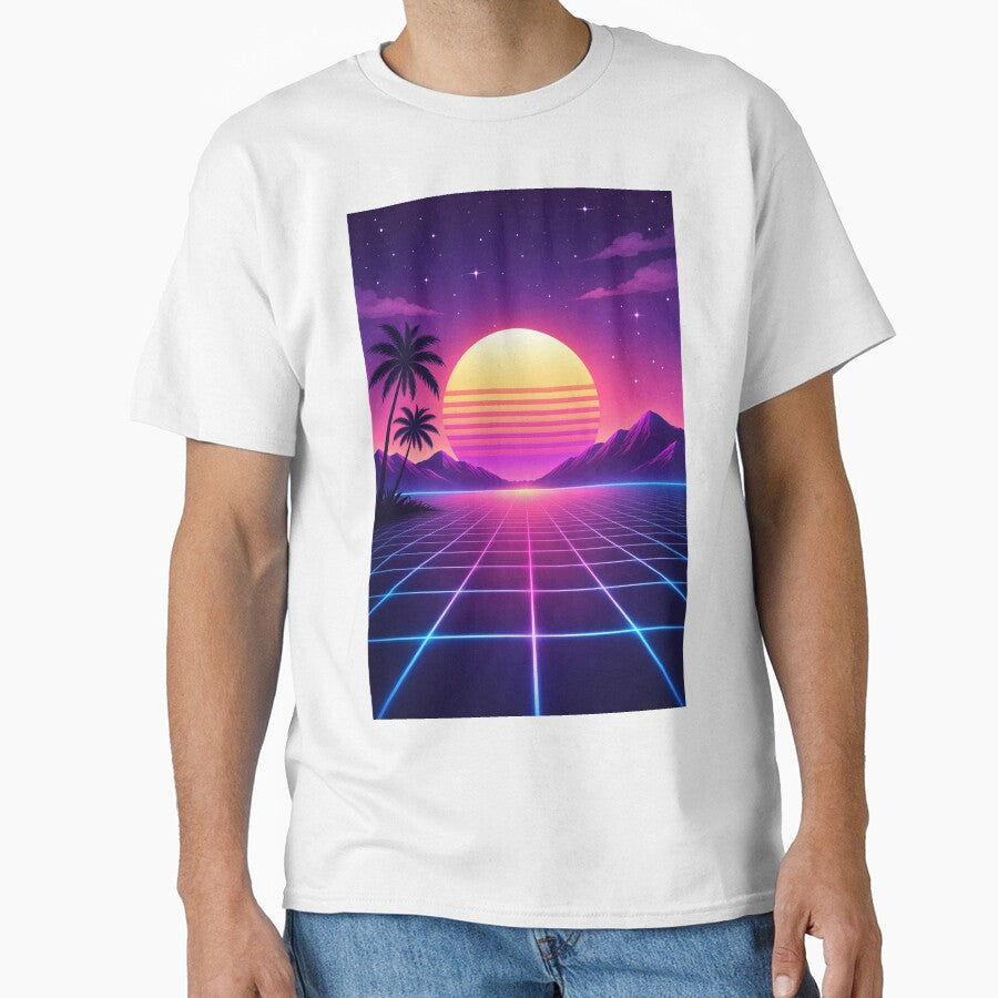 Retro Vaporwave Sunset – 80s Neon Aesthetic Phone Case by DrizzyV