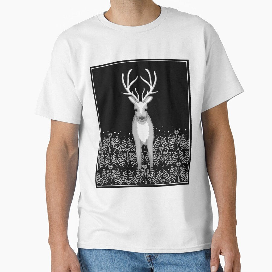 Black And White Deer by Purr95