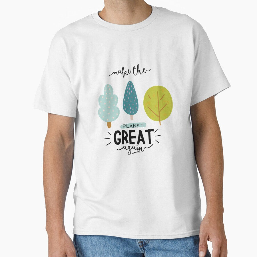 Make the planet great again cute pine trees by riccagarden