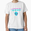 I'm not like other girls, i am an alien, Pixel Art funny meme, im not like other girls, 80s Retro aesthetic / blue and hot pink by SoloAutenica