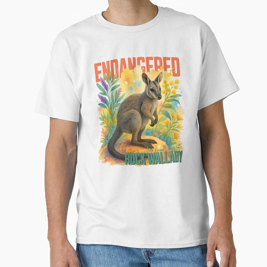 Endangered Black-Flanked Rock Wallaby – Australian Wildlife Art by Waratah and Wood