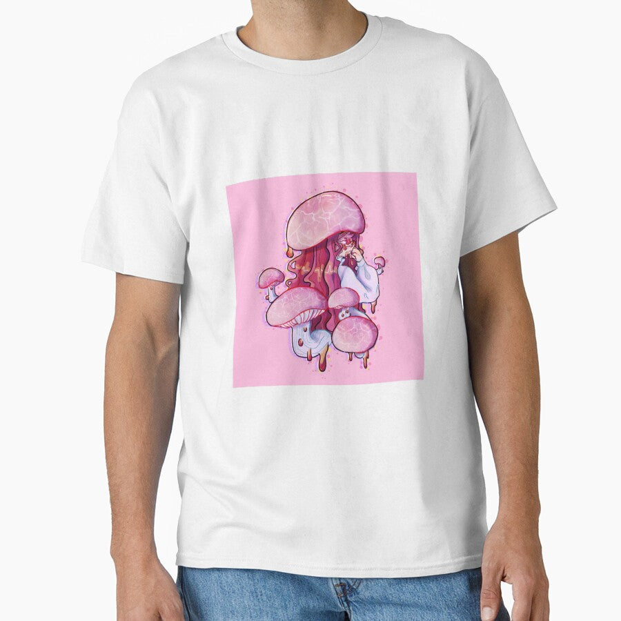 Sad Mushroom Girl - print by SwinderSK