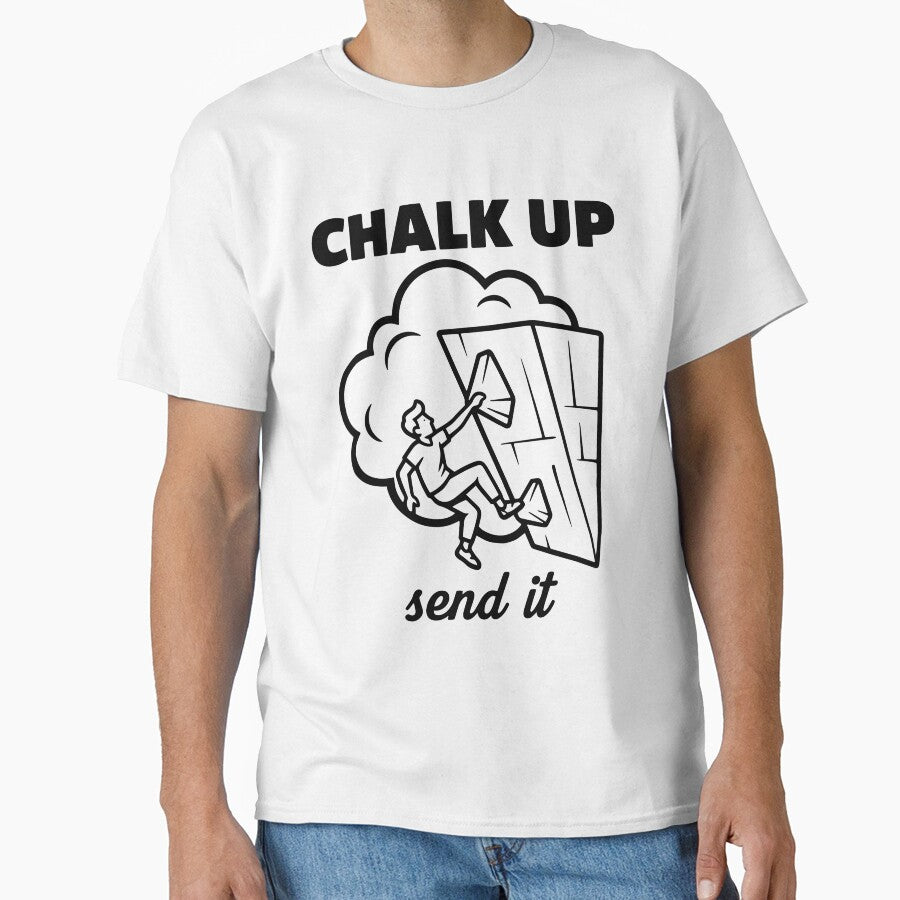 Chalk Up Send It Rock Climbing Fun by LuminOrb
