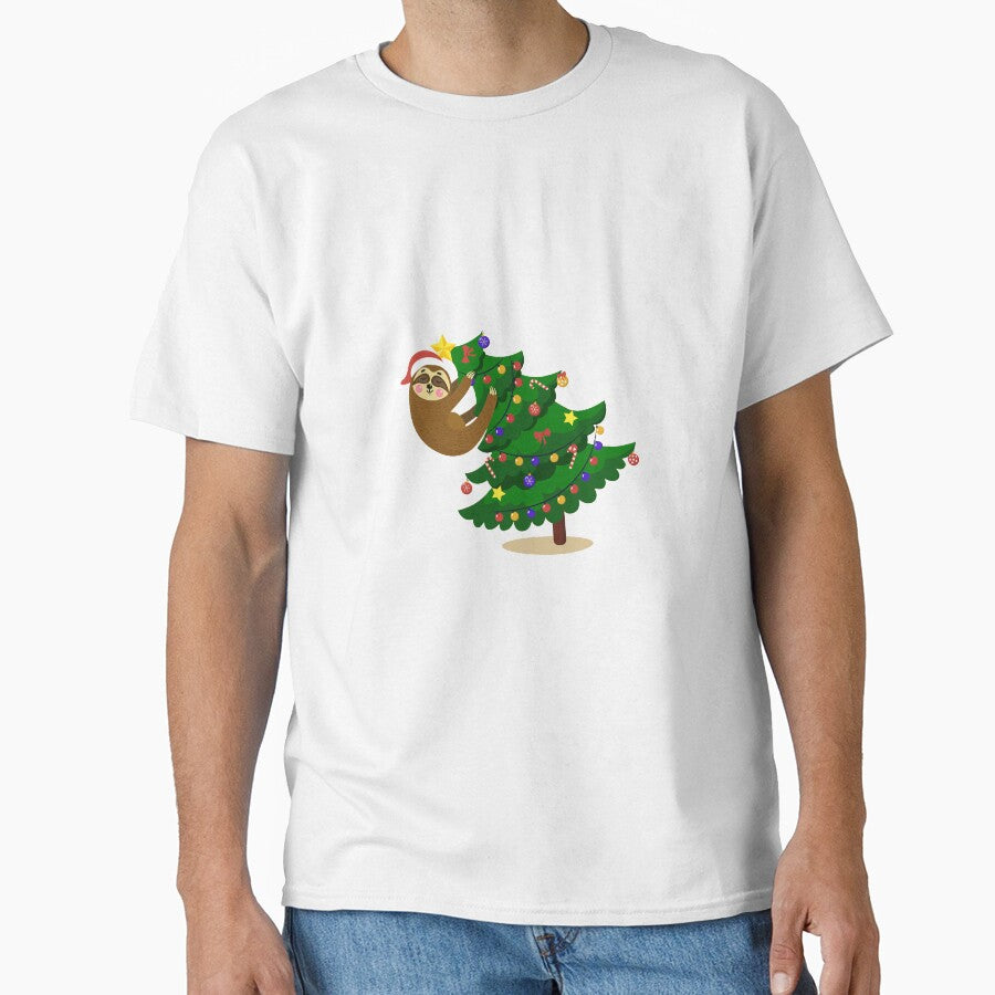 Christmas Tree Hanging Sloth by Landesign