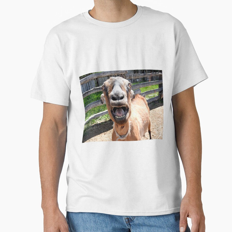 Funny yelling goat, goat mouth, screaming goat by Stephanie  Skeem