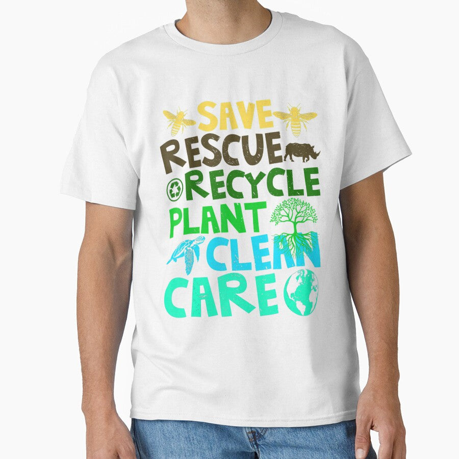 Save Bees Rescue Animals Recycle Plastict Earth Day by icecoconut