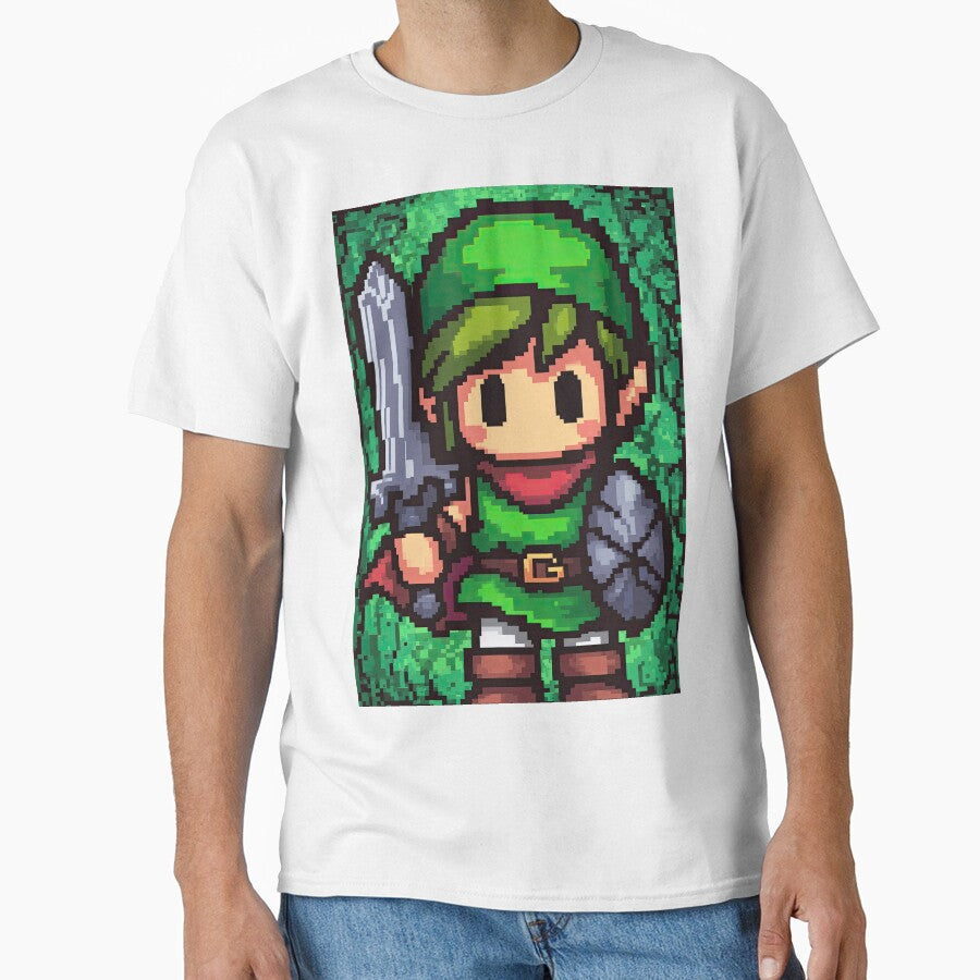 Glowing Pixel Adventurer Facing Green Power by Piotrek0001