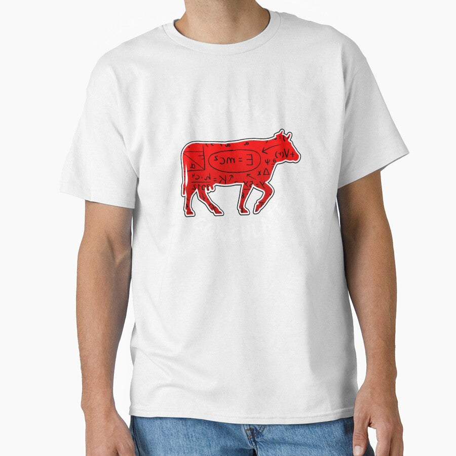 Black version of Red cow Can you even calculate? Funny colorful cow puns Calculator by FarmsteadAcers