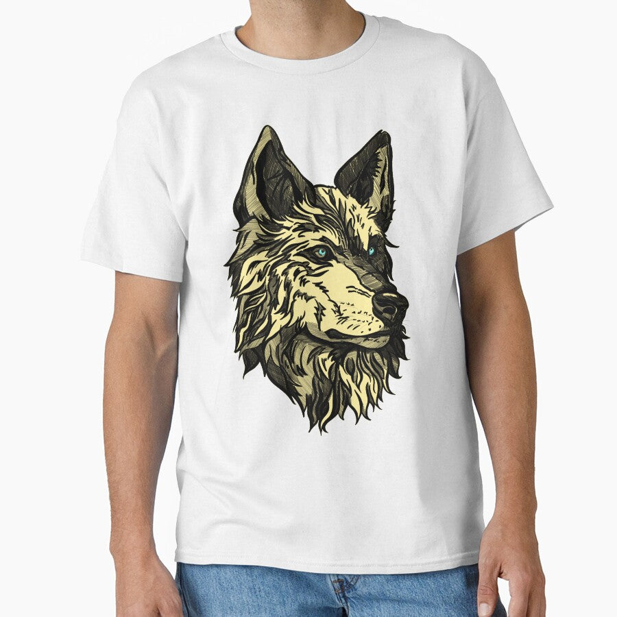 Gold wild wolf by Maryart8