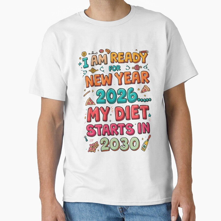 I Am Ready for New Year 2026… My Diet Starts in 2030 by Bada-stickers