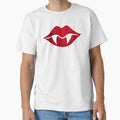 Vampire Lips With Protruding Vangs by Soaked-N-Bleach