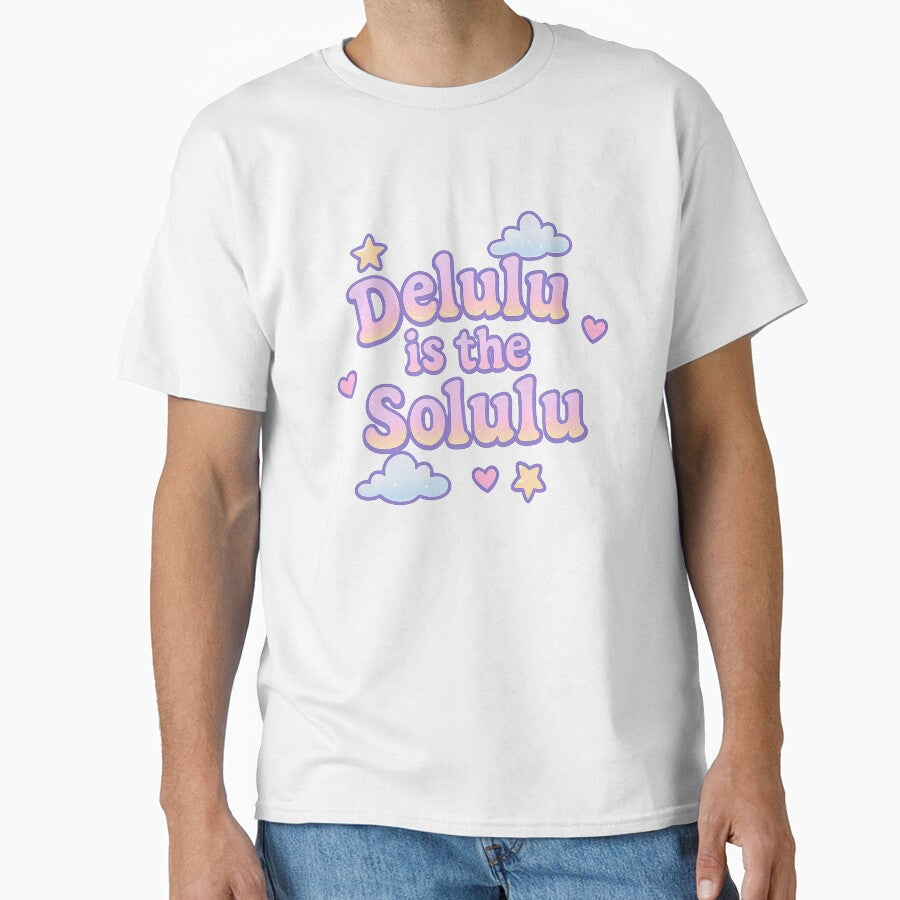 Delulu Is the Solulu – Dreamy Aesthetic Pastel Sticker by MentalCrumble