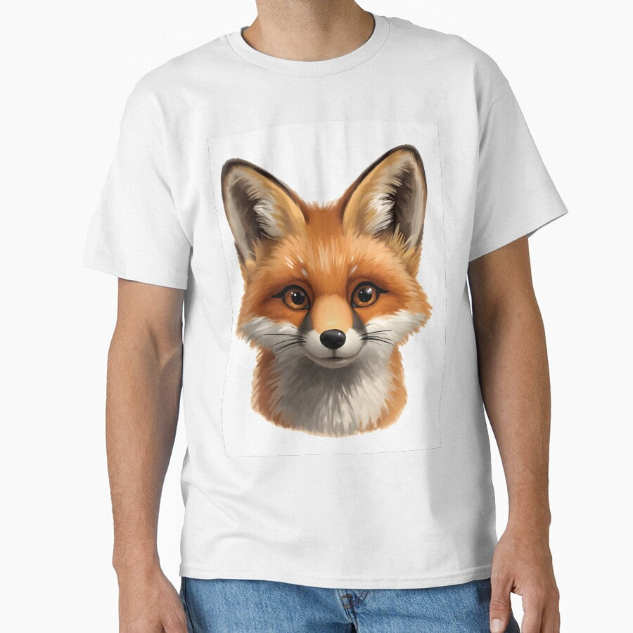 Cute Baby Fox Face Sticker by Teewave-Ashish