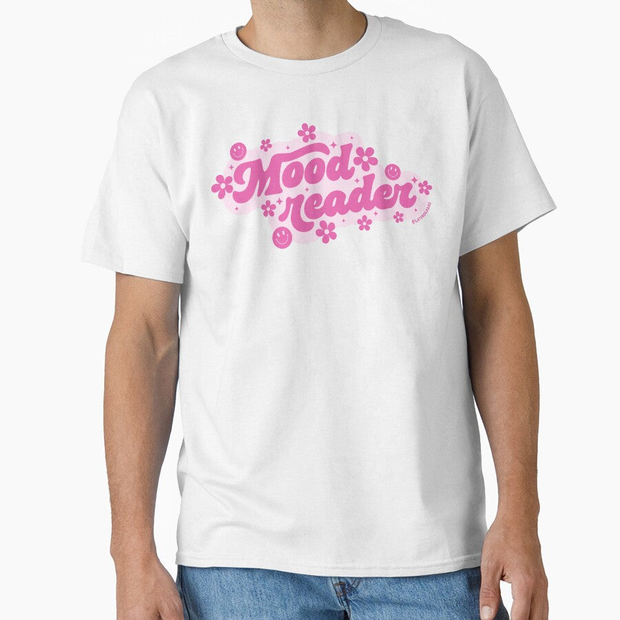 Mood Reader / Smiley Faces Groovy Daisies Flowers in Hot Pink Bookish Quotes Book Nerd Aesthetic Gifts Kindle Enthusiasts Book Baddie Tbr by Latinoladas