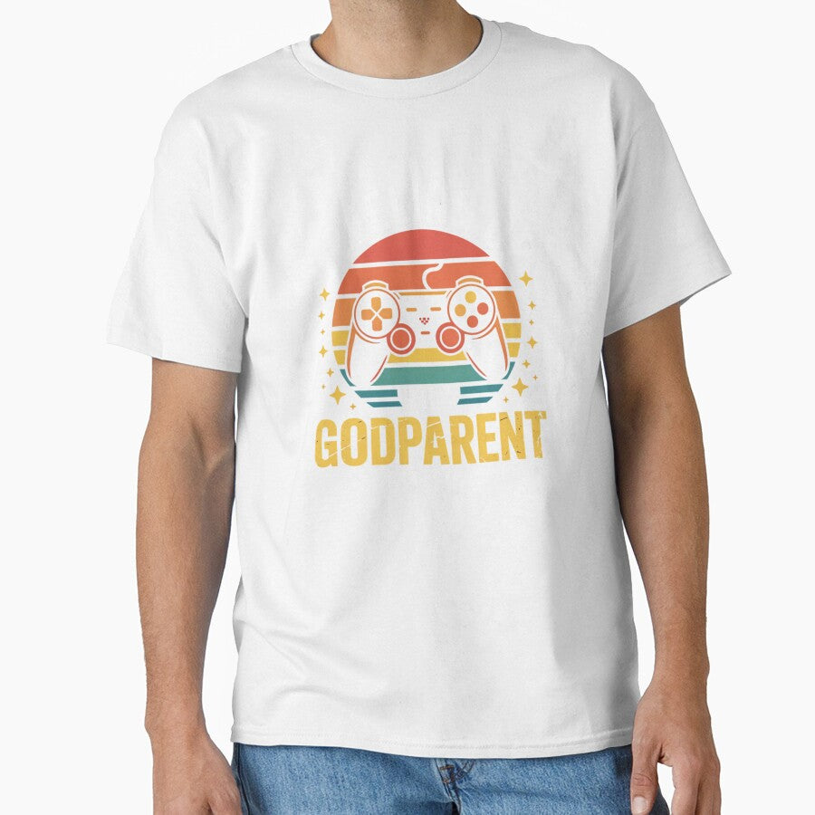 Leveling Up to Godparent Est. 2026 Retro Gaming Design by Gogetgiggles