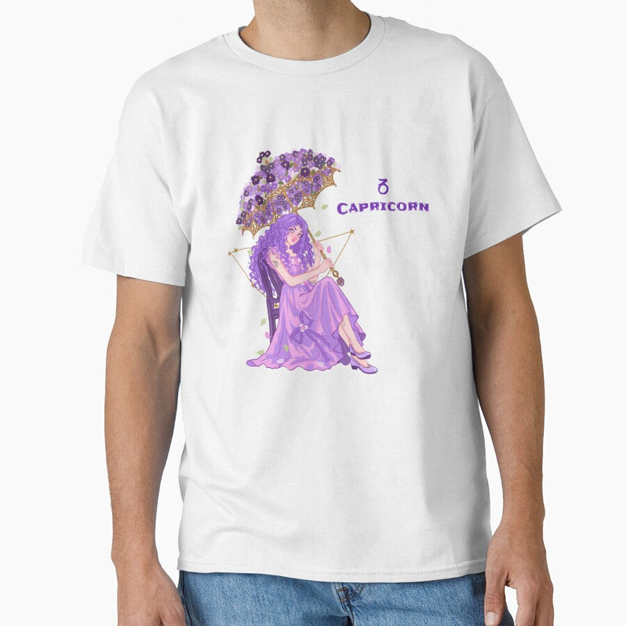 Capricorn Girl Luxury Boss Cosmic Art by Iqrapixels