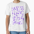 Purple Pastel Trippy Wavy Flowers Pattern by kierkegaard
