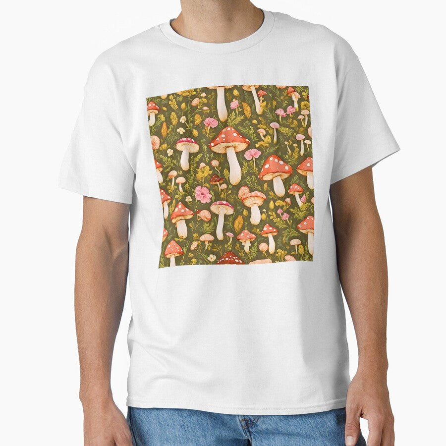 Cottagecore Cute Mushroom Pattern by CaptainNemo21