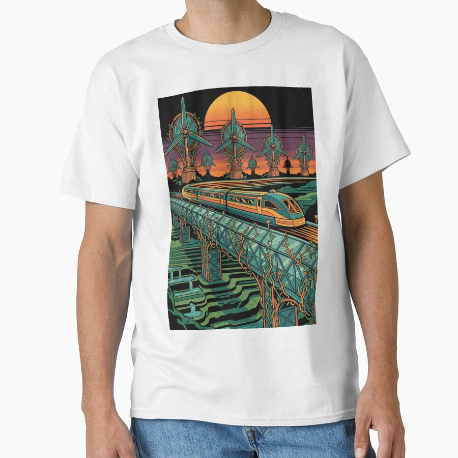 Solarpunk Future City Eco Utopia Sunset by LIVE_FREE