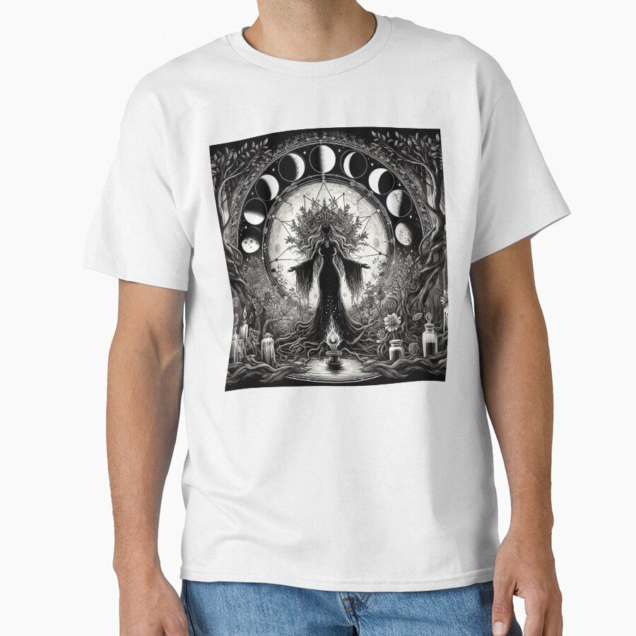 Lunar Ritual Goddess Illustration by Roberta Calabrese
