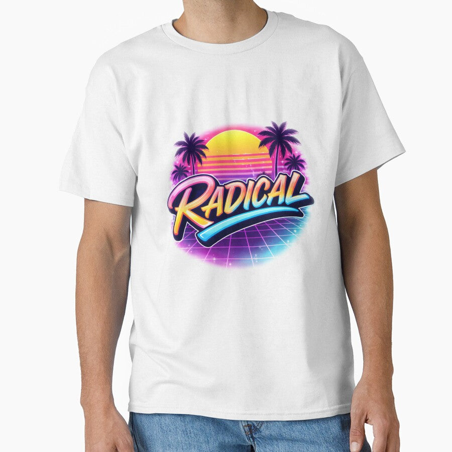 Radical 80s Retro Synthwave Sunset. by Mr Lee