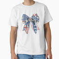 Fourth of July Coquette Bow Patriotic American Flag by 2Duckies