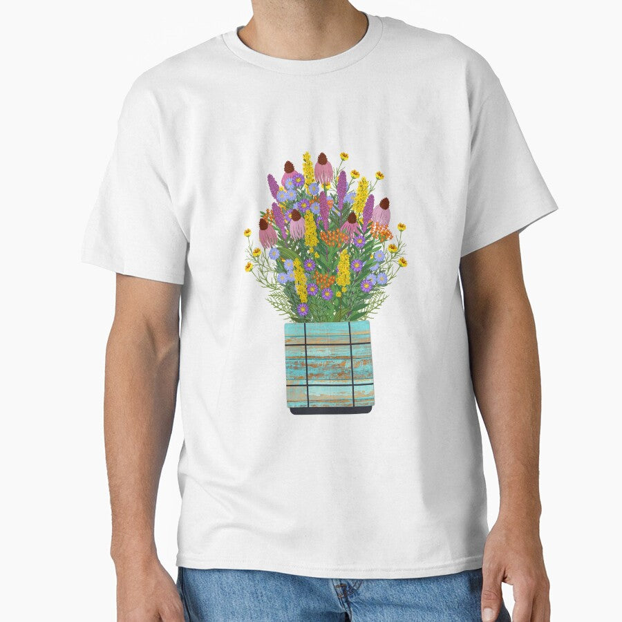 Bouquet of Native Flowers in Teal by Bittersweet Gardener
