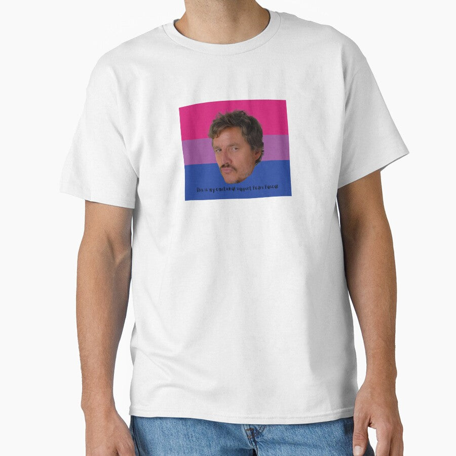 Emotional Support Pedro Pascal – Bisexual Pride Flag Edition by LittleMsMorales