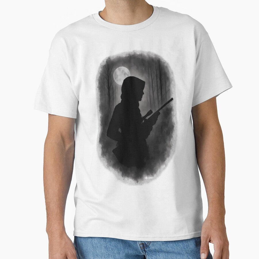 Silhouette Sniper Woman in Moonlit Forest by Tactical Override