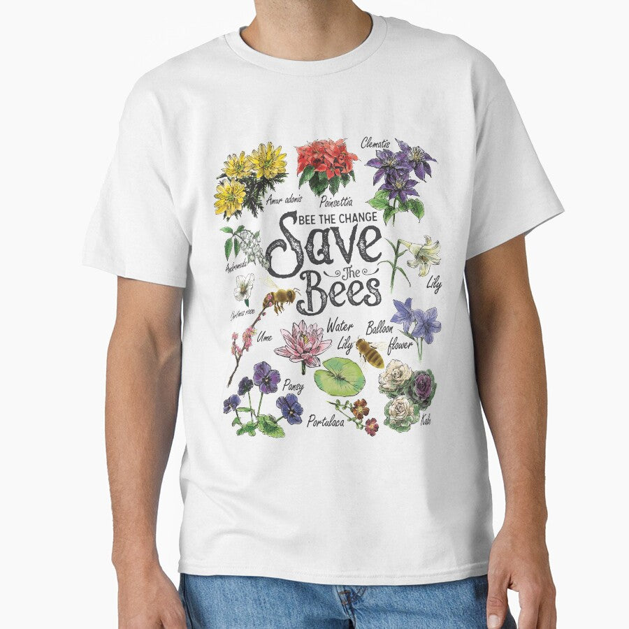 Save The Bees Flowers Honey Bee Decline Clipart by MrEddie10