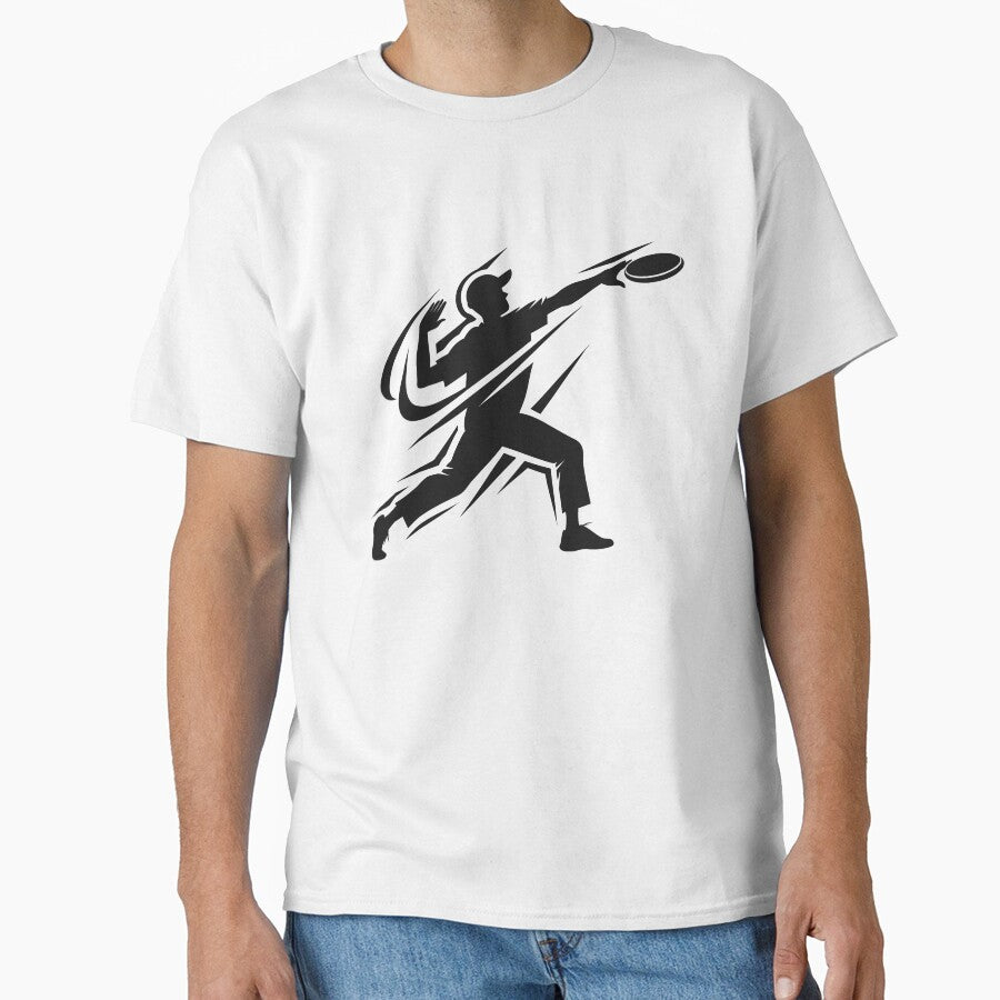 Disc Golf Drive Throw Player Silhouette Sticker by CutRootCo