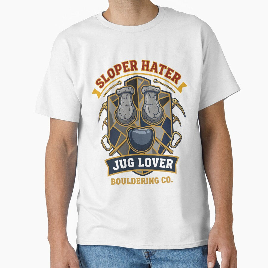 Sloper Hater Jug Lover Bouldering Co Funny by LuminOrb