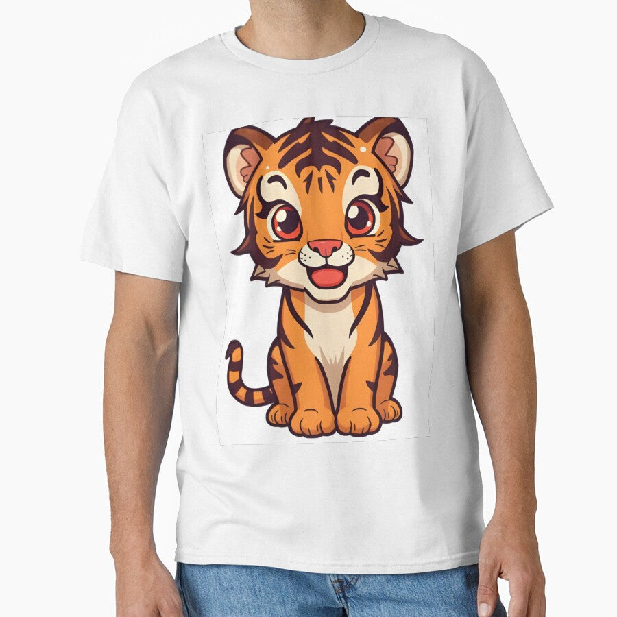 Cute Baby Tiger Sticker by Teewave-Ashish