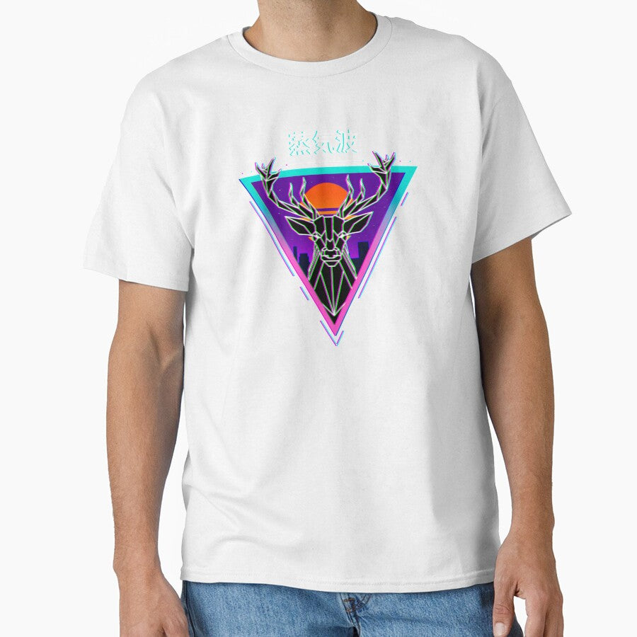 Vaporwave Art - 90's Retro Deer Japanese Otaku Aesthetic by Hitagivapor