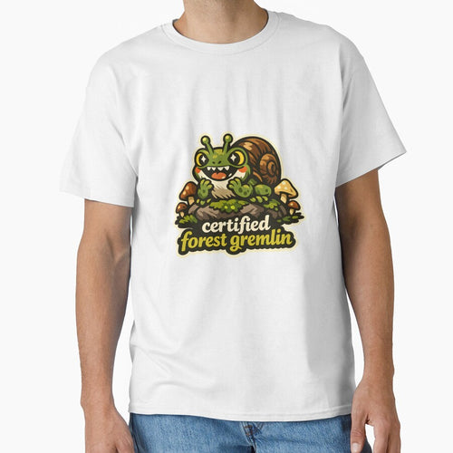 "Certified Forest Gremlin" | Aesthetic Snail Frog & Mushroom Core by Naviora