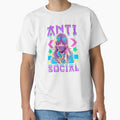 Anti Social Vaporwave Anime Cute Girl Japanese Antisocial by Hitagivapor