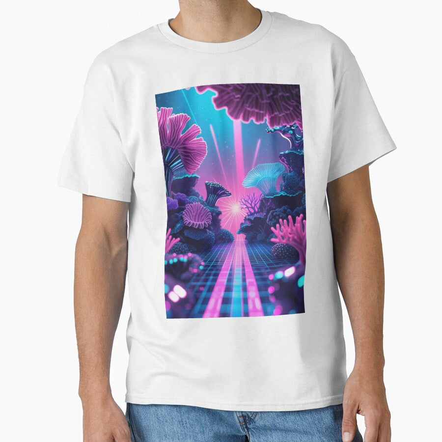 Synthwave Sanctuary: Neon Coral Dreams by PrimeGens