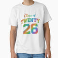 Class of 2026 Rainbow Glitter Graduation Design by PixelExpressStudio